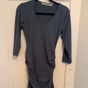 Michael Stars Ruched Midi Dress